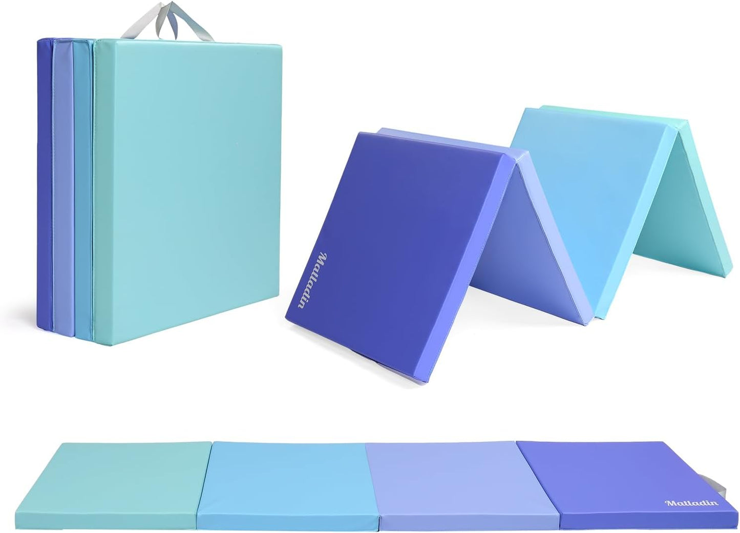 Matladin 8 FT Folding Gymnastics Mat for Exercise and Play