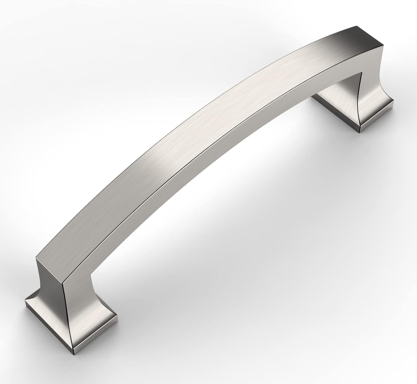 Amerdeco 10 Pack Brushed Satin Nickel 4 Inch Kitchen Cabinet Pulls