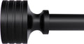 Black Curtain Rod 1 in Diameter Adjustable 32 to 45 in - Heavy Duty