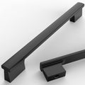 7.5 in Matte Black Cabinet Handles 10 Pack - Sturdy Alloy Kitchen
