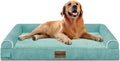 Large Orthopedic Dog Bed XL Aqua Blue - Bolster Sofa Design