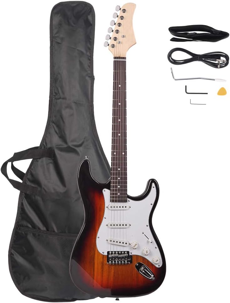 39 Inch Rosewood Fingerboard Electric Guitar for Beginners