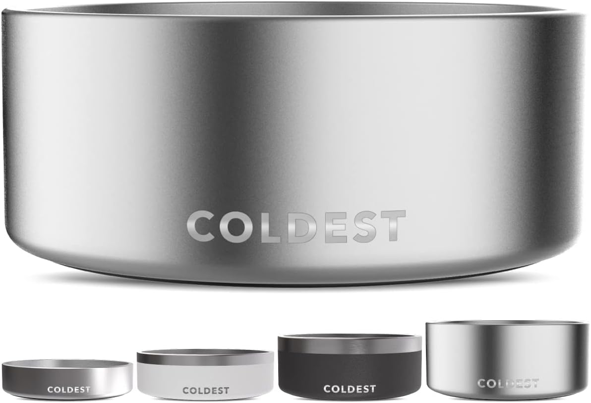 Coldest Dog Bowl - Heavy Duty Insulated Stainless Steel Design