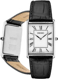 Seiko Essentials Watch for Men - Timeless Rectangular Dress Watch