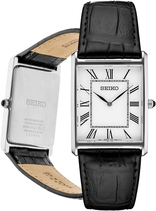 Seiko Essentials Watch for Men - Water Resistant Stainless Steel