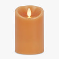Luminara Sunlit Honey Garden Pillar Candles - Real-Flame LED