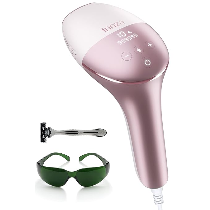 INNZA IPL Hair Removal Device for Permanent Hair Reduction