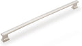6 Pack 13.6 in Brushed Satin Nickel Cabinet Handles - Solid Metal