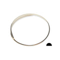 10 Gauge 925 Sterling Silver Half Round Wire - 1ft