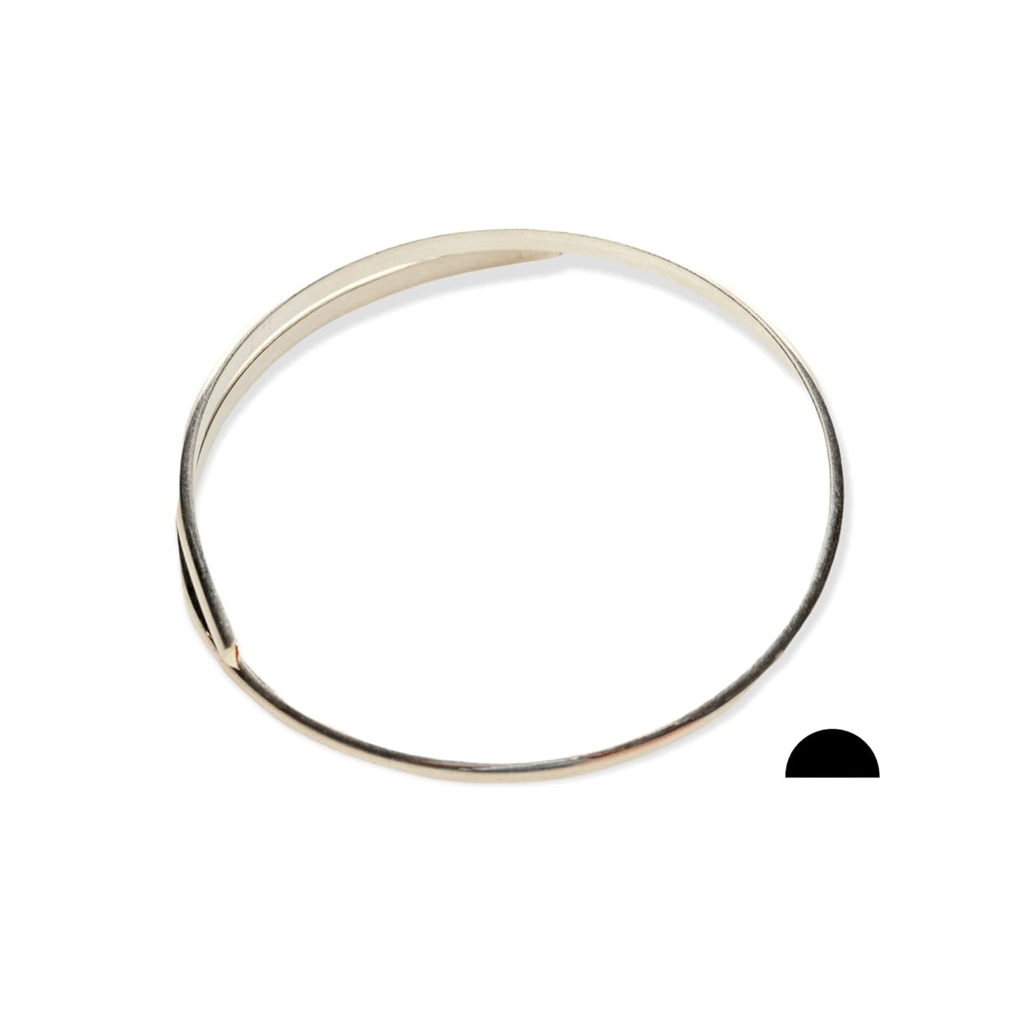 10 Gauge 925 Sterling Silver Wire Half Round Half Hard 1FT