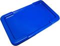 ULTRASOURCE Poly Tote Lid Blue Bundle of 6 - Secure Stackable Cover