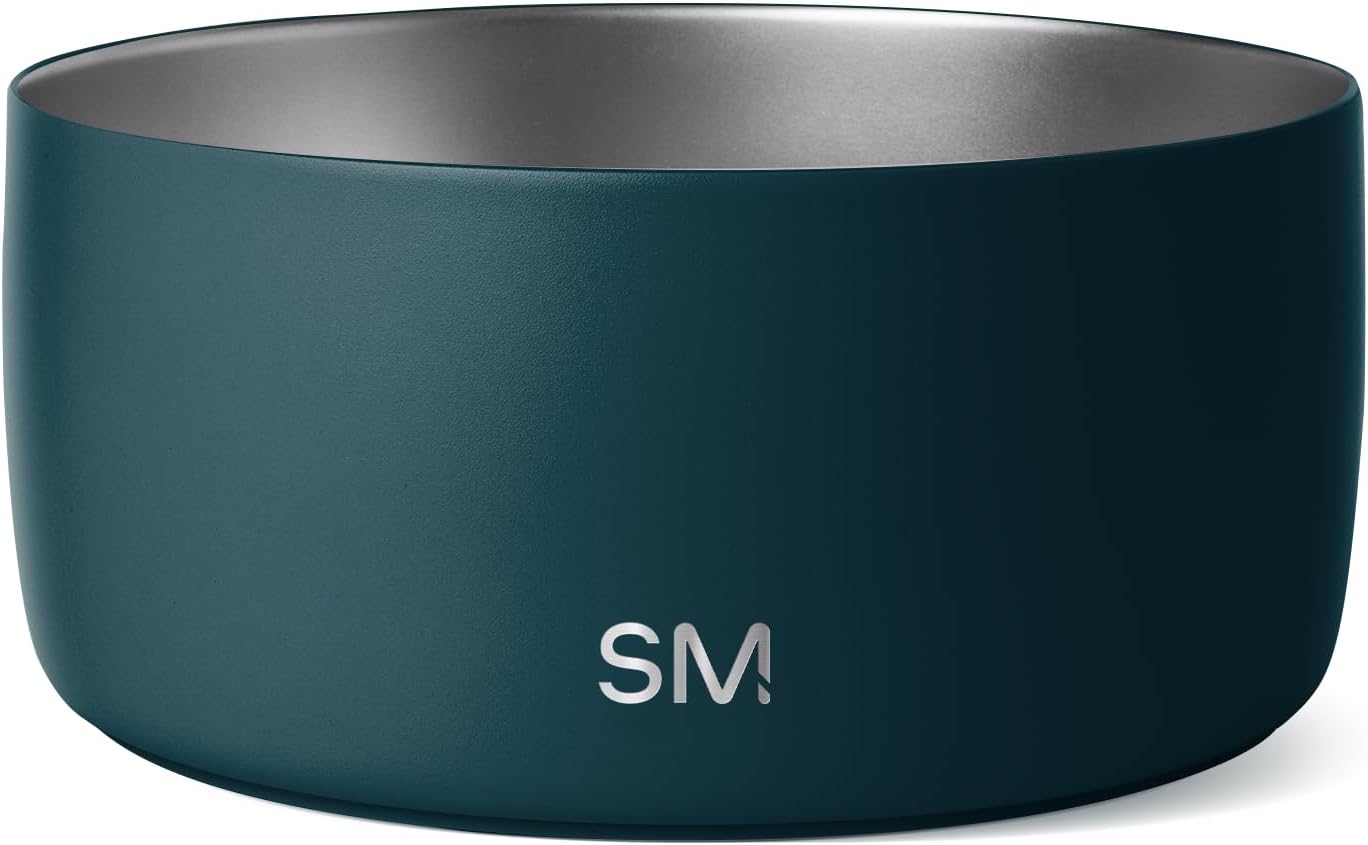 Simple Modern Stainless Steel Pet Water Bowl for Dogs & Cats