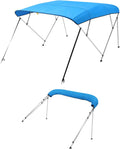 4 Bow Boat Bimini Top 96L x 85-90W x 54H - Durable Pacific Blue