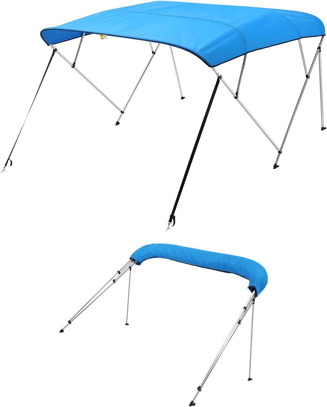 VEVOR 4 Bow Boat Bimini Tops for Ultimate Sun Protection