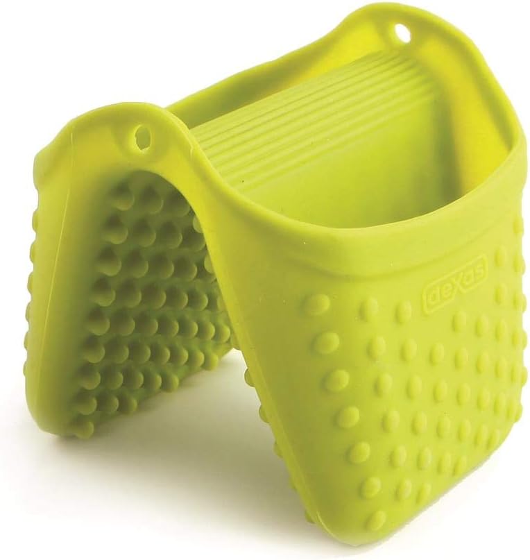 Dexas Green Silicone Oven Mitt: Pinch with Precision!