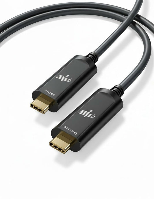 Fiber Optic USB C to USB C Cable 50ft for High Speed Data