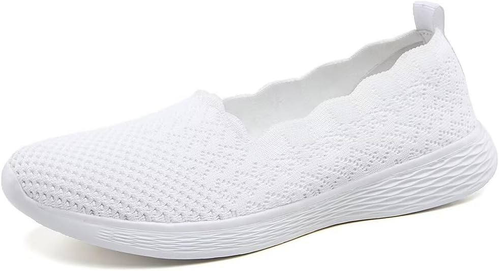 Puxowe Women's Casual Slip on Walking Flat Shoes for Comfort