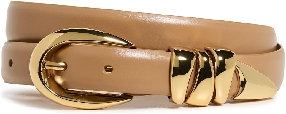 Madewell Women's Chunky Metal Leather Belt for Stylish Looks