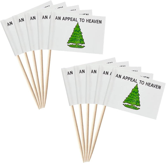 100 Pcs Appeal to Heaven Mini Flags