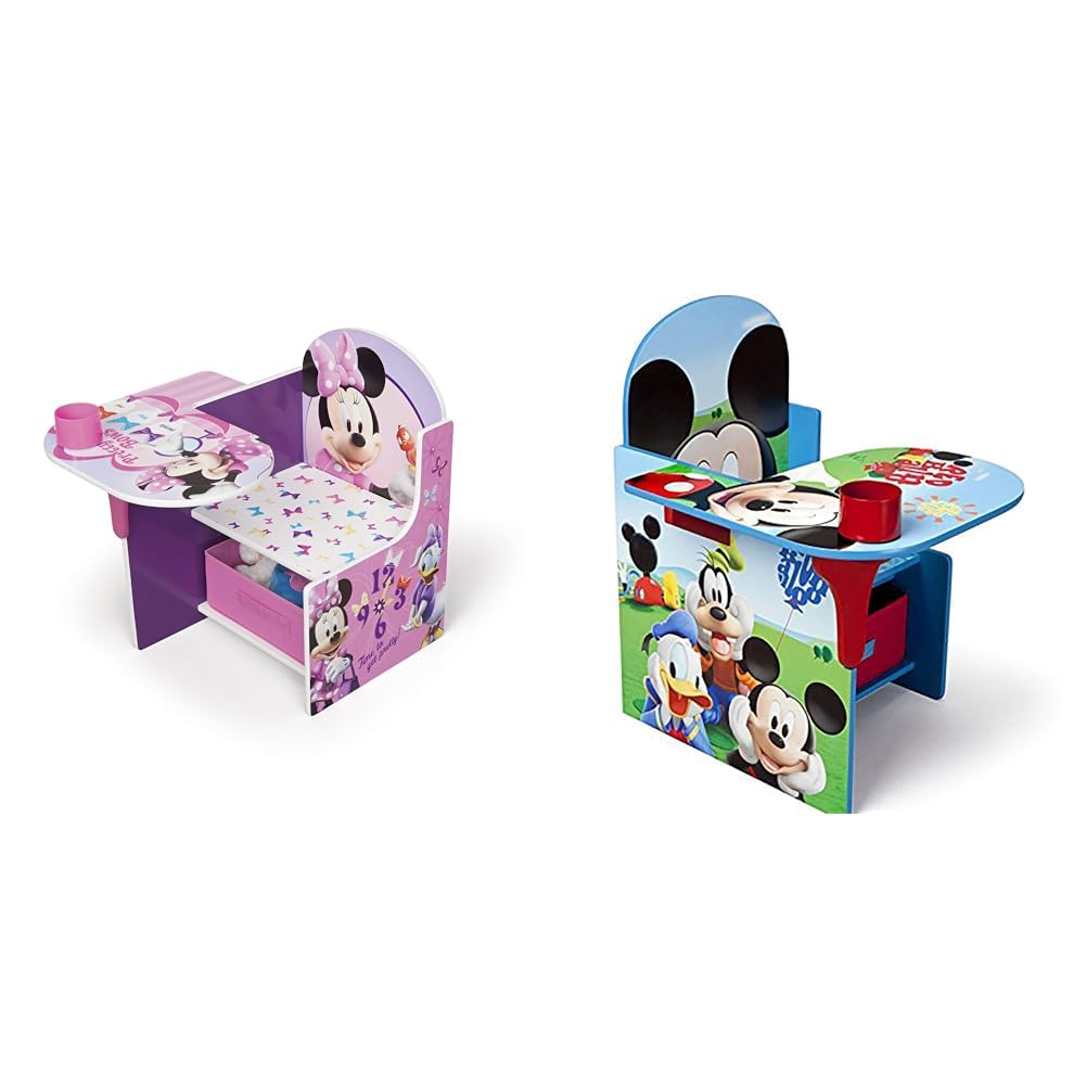 Delta Children Chair Desk with Storage Bin for Minnie & Mickey