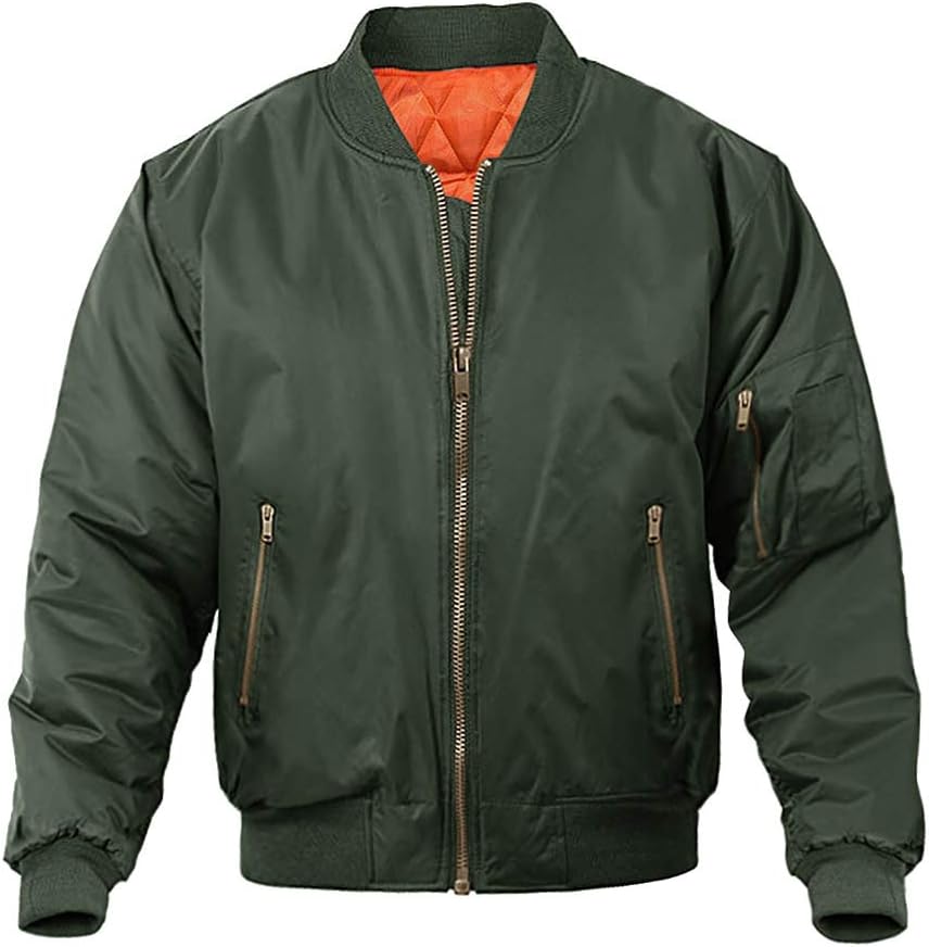 MAGNIVIT Men's Bomber Jacket for Stylish Fall and Winter Wear