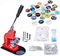 Seeutek Button Maker Machine 1-1/4 in 32mm with 500 Parts - Durable