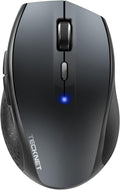 TECKNET Bluetooth Mouse: 4800 DPI | 2-Year Battery | Wireless Ergonomic
