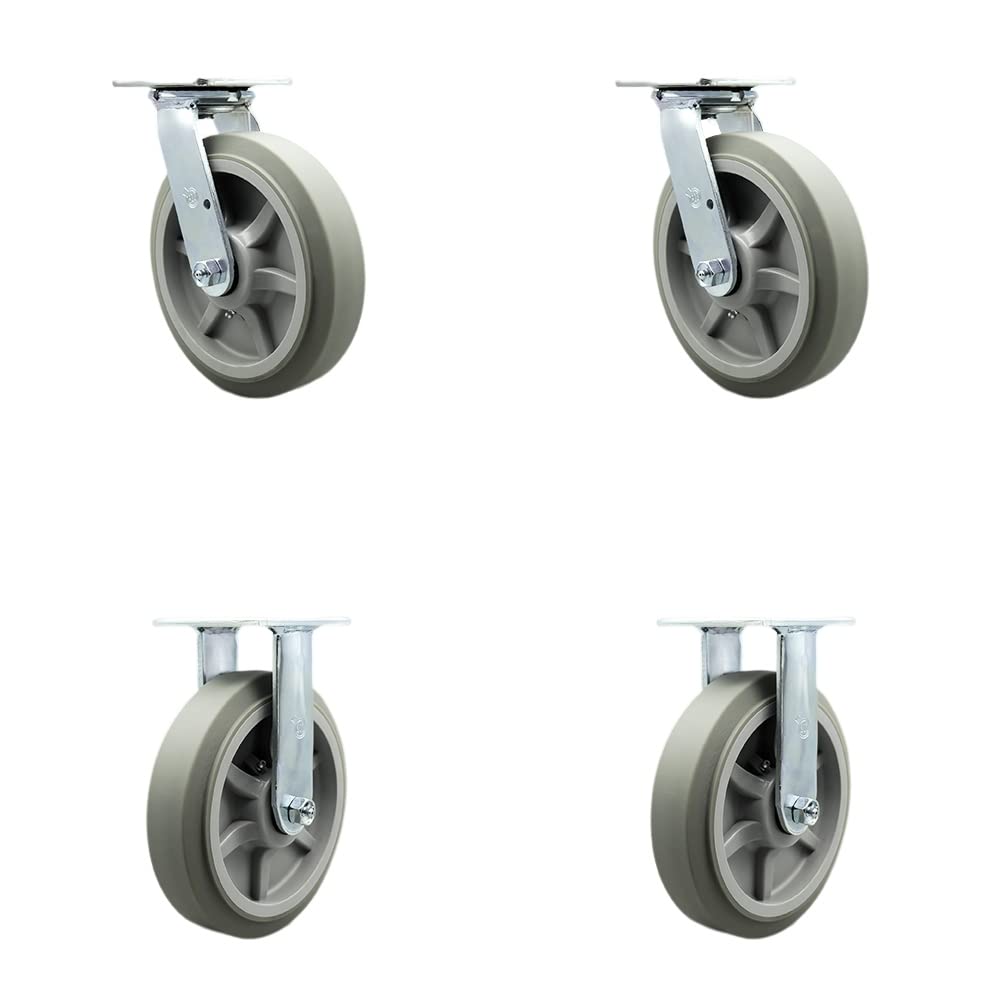 Replacement Caster Kit for Rubbermaid Platform Trucks - 600 lbs