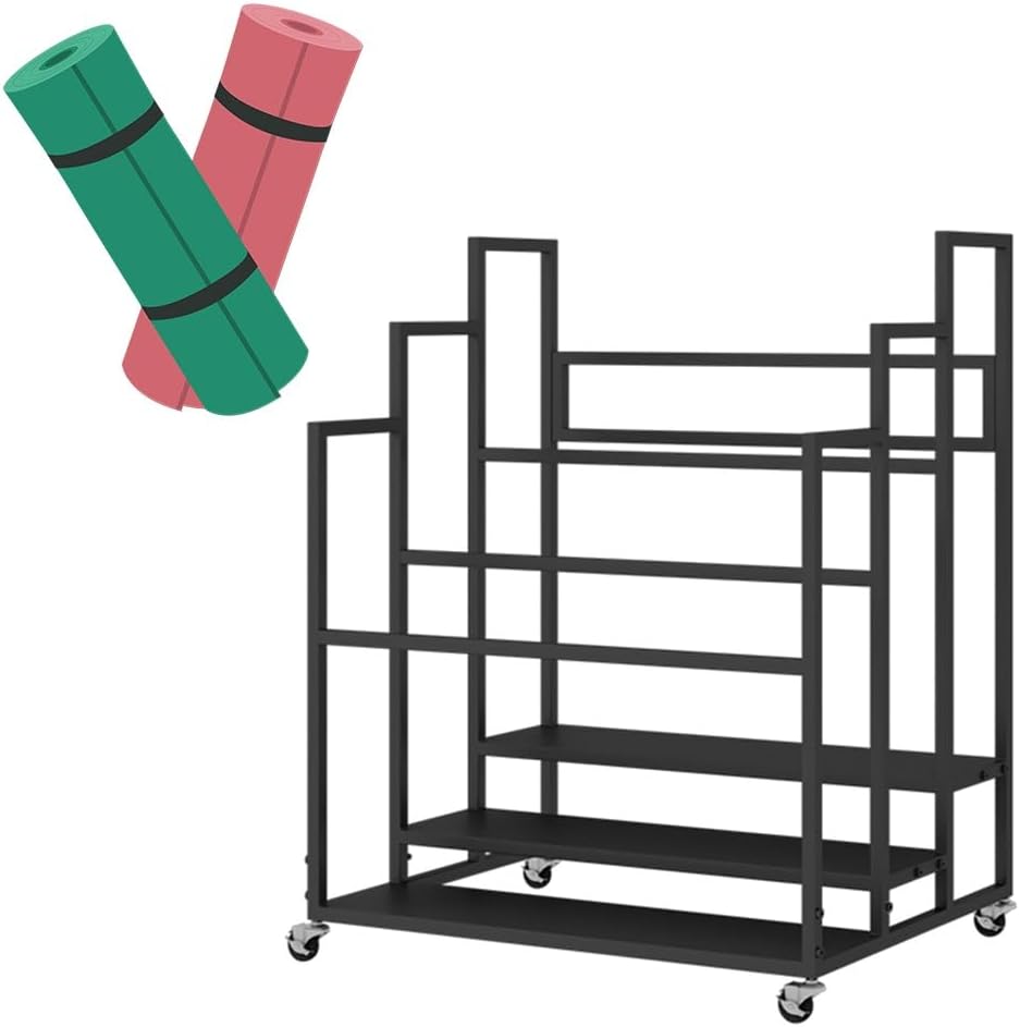 Large Yoga Mat Storage Cart - Organized Bliss