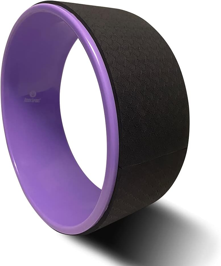 Flexibility Boost: Body Sport Yoga Wheel, 5x12.6 in. - Purple