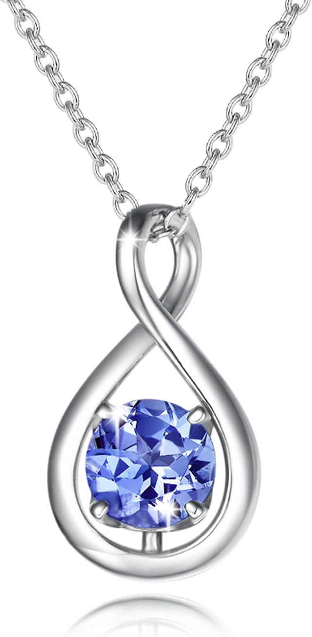 FANCIME Birthstone Necklaces for Women in Sterling Silver Gifts