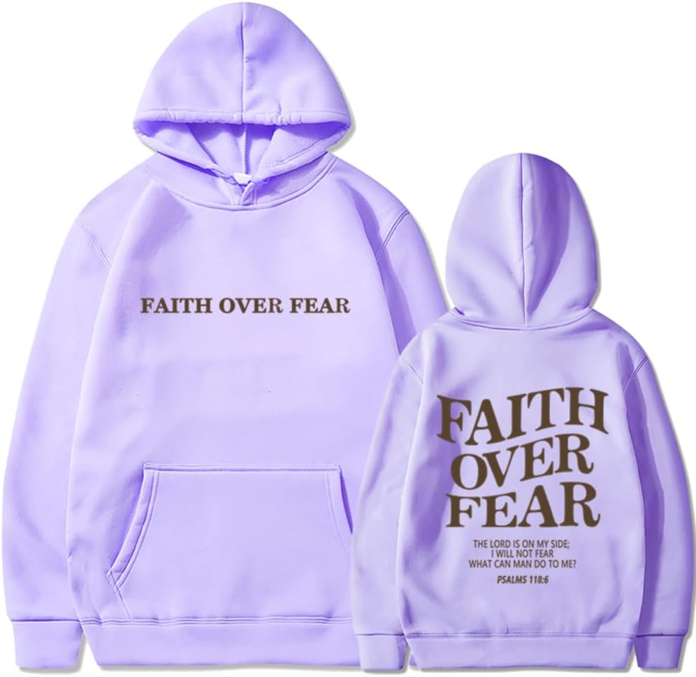 Faith Over Fear Christian Hoodie