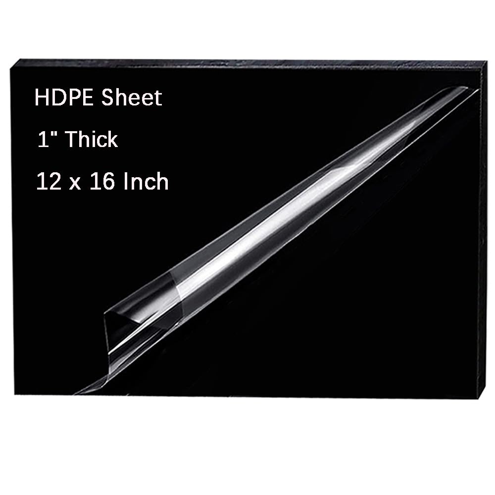 High-Density Polyethylene Plastic Sheet 1in Thick for DIY Projects