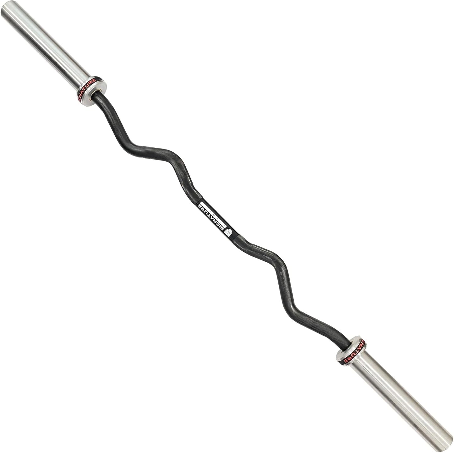 Olympic EZ Curl Barbell Bar for Weight Lifting and Hip Thrusts
