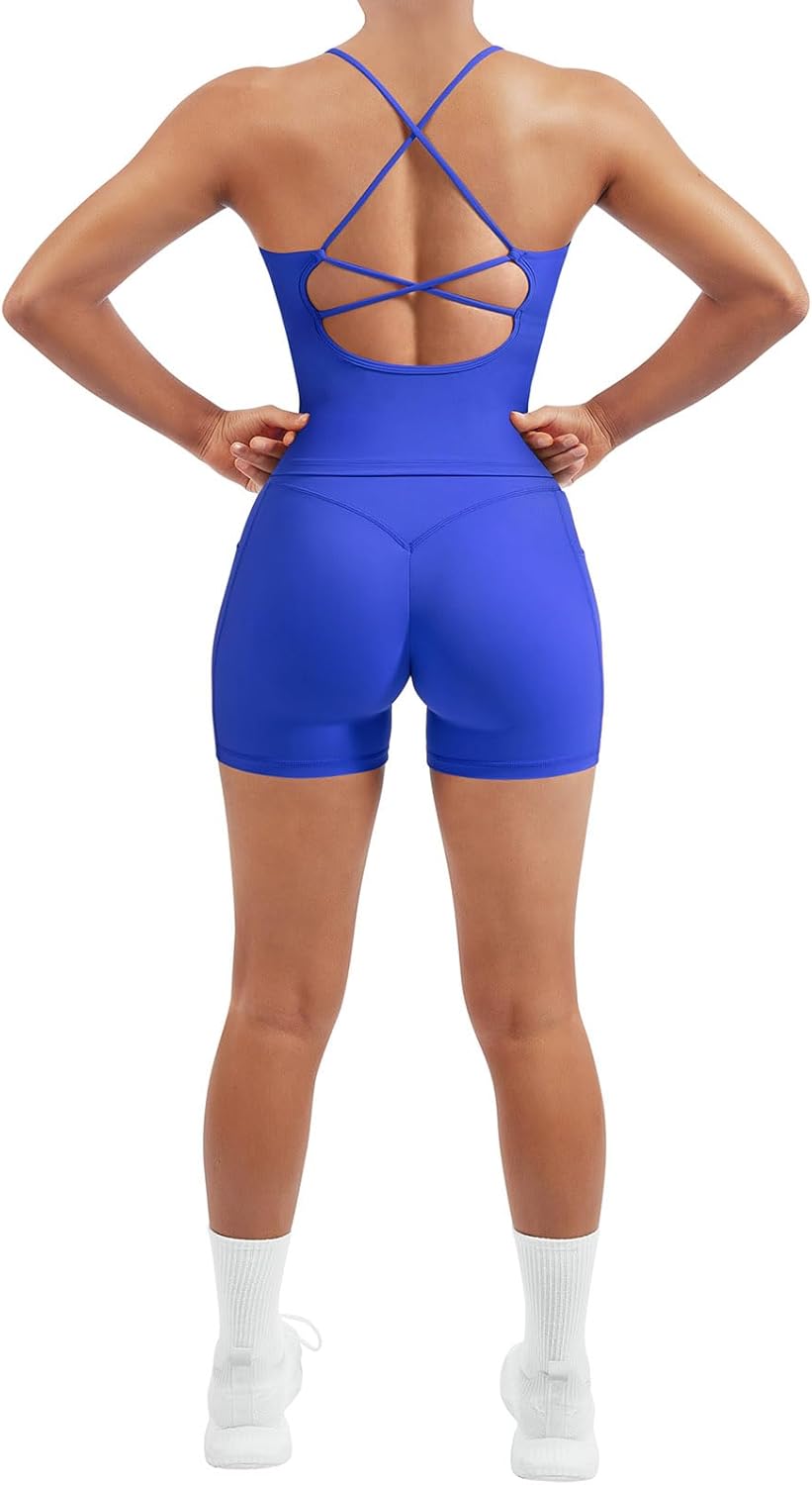 SUUKSESS Women 2 Piece Workout Sets for Gym and Fitness