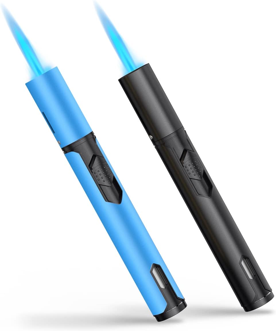 TOPKAY Torch Lighters 2 Pack - Windproof Jet Flame