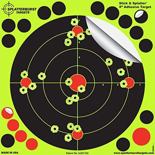 Splatterburst Targets - 8 Inch Self Adhesive Shooting Targets
