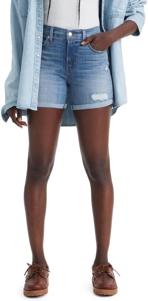 Levi's Women's Mid Length Shorts for Stylish Summer Wear