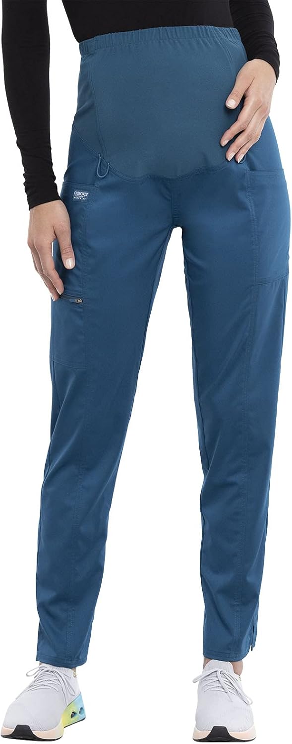 Cherokee Maternity Scrub Pants for Women with Belly Coverage