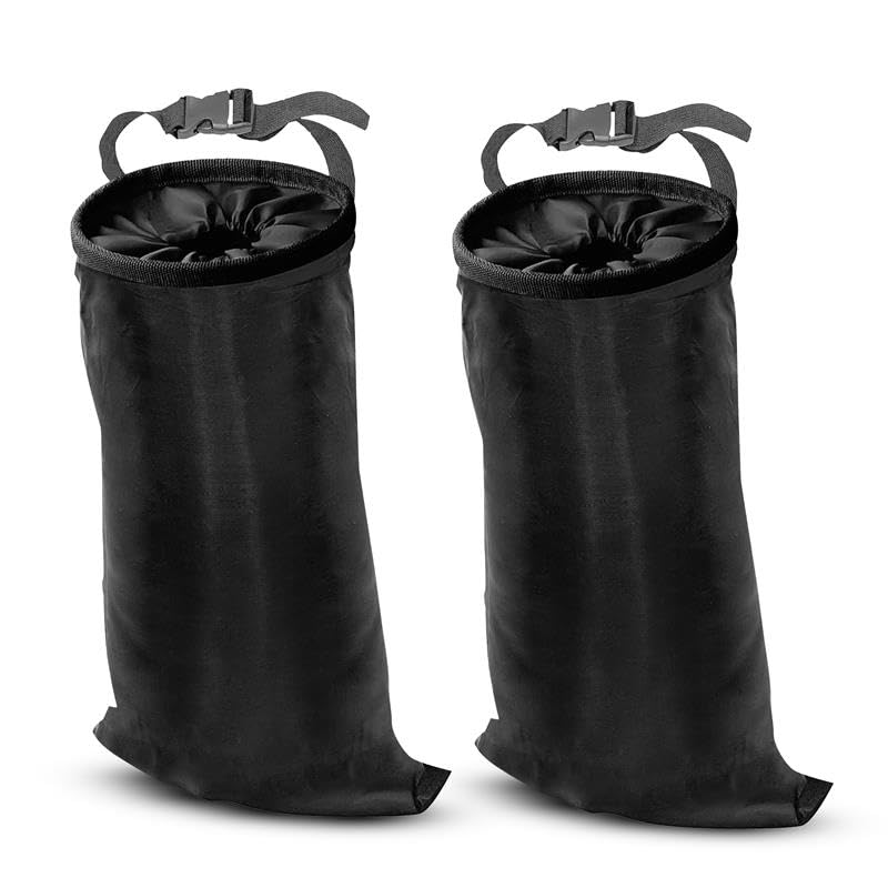 EcoNour 2 Pack Car Trash Can | Elastic Opening & Waterproof Material | Cute Car Accessories
