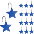 Anti Rust Star Shower Hooks - Set of 12 Blue, Gracelife