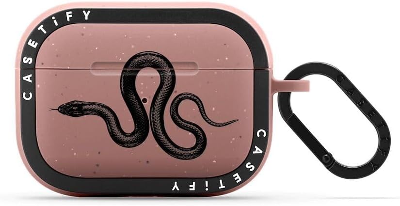 CASETiFY Bounce Airpods Pro Case - Black Kingsnake Design