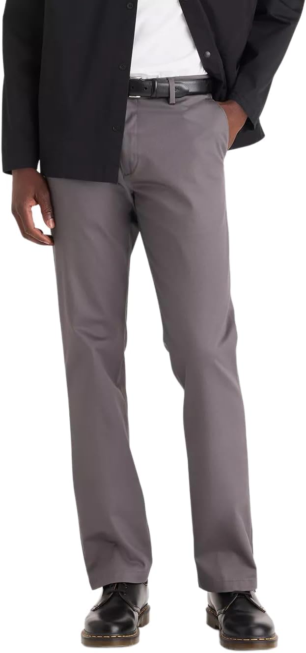 Dockers Men's Straight Fit Lux Cotton Stretch Khaki Pant Review