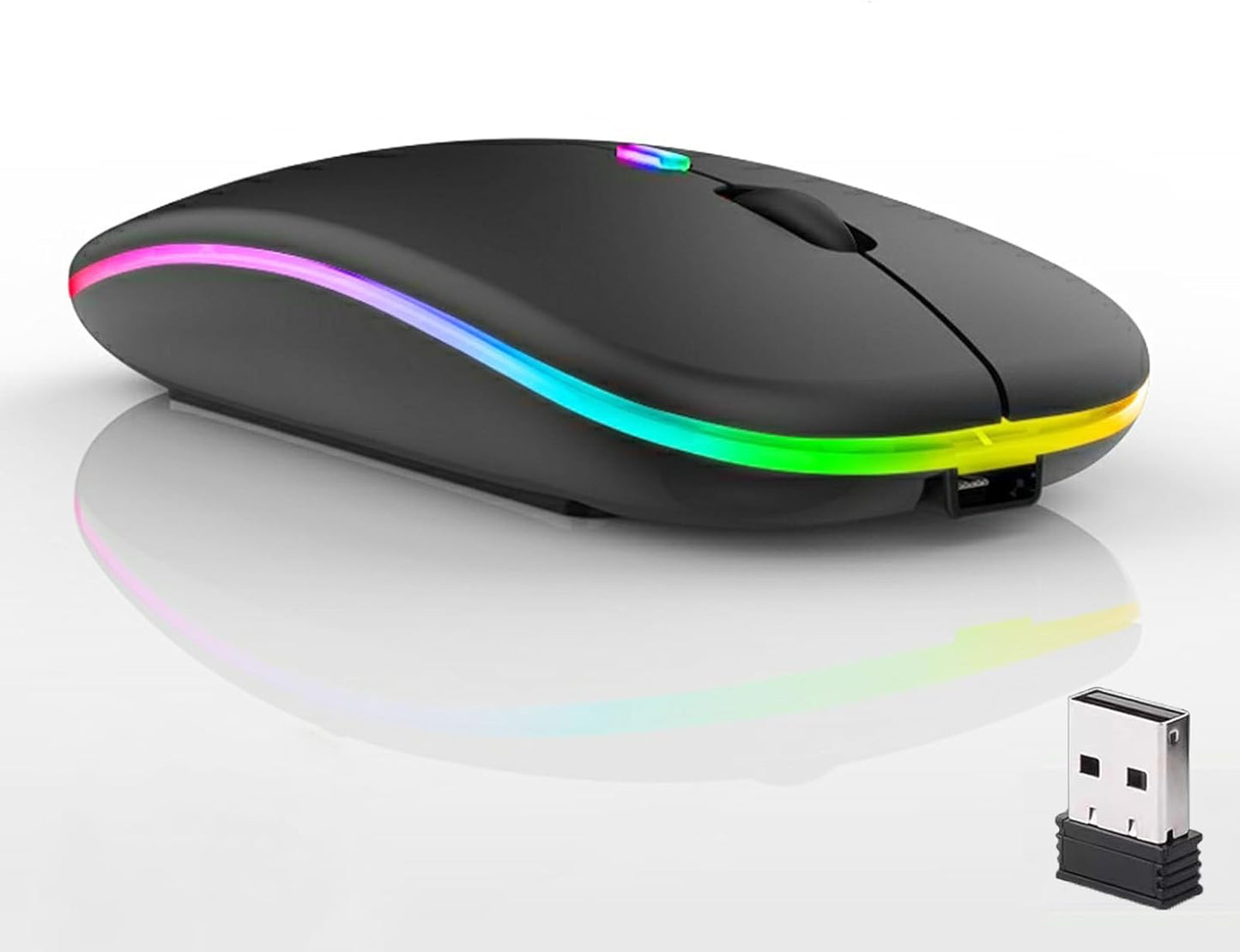 Guiheng Silent Rechargeable Mouse - Dual Mode, Wireless