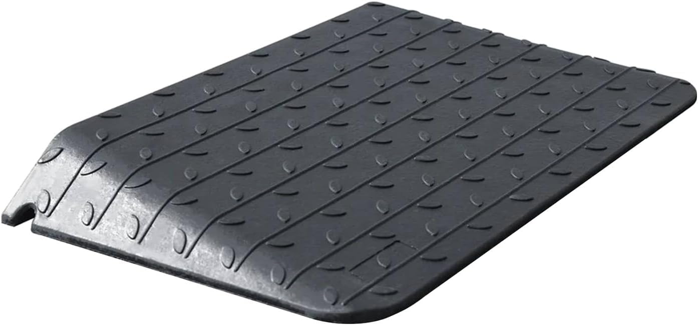 Rubber Wheelchair Threshold Ramp with Non-Slip Surface Options