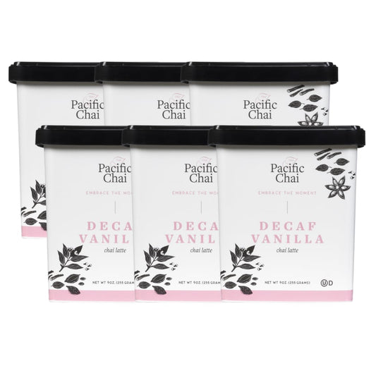 Pacific Chai Decaf Vanilla Chai Latte Mix for Instant Enjoyment