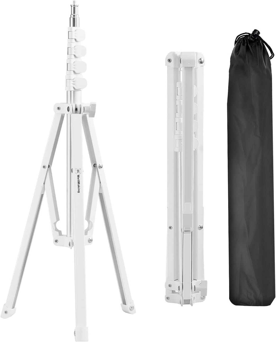 WELLMAKING 72in LED Light Stand for Photography and Streaming