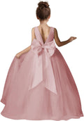 Flower Girls Dress Satin Tulle Pageant Ball Gown - Elegant Fit Dresses