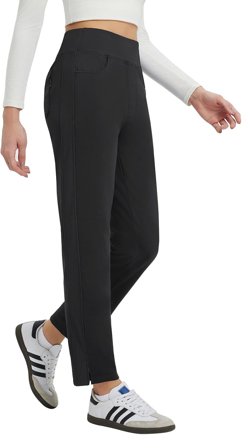 Baleaf Women's Fleece Lined Pants for Winter Travel & Golf