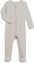 Colored Organics Baby Zip-Up Footed Sleeper with 2-Way Zipper - Soft